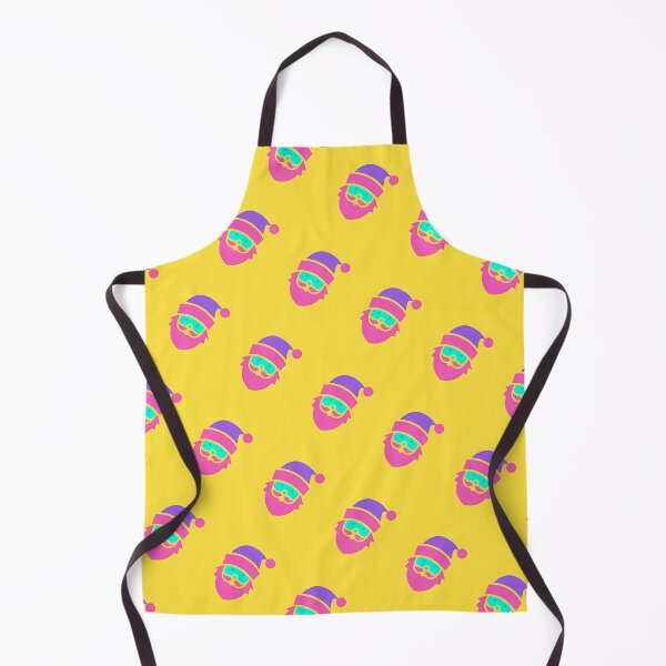 Item preview, Bright Christmas Santas On Bright Yellow Pattern designed and sold by PatternsPalette.