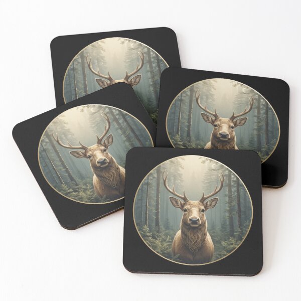 Item preview, Raindeer in the forest designed and sold by AlliAll-Digital.