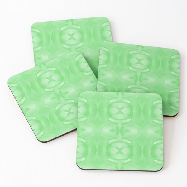 Item preview, Abstract Totem Nested Diamonds Monochrome Soft Green designed and sold by Art in My Loft.