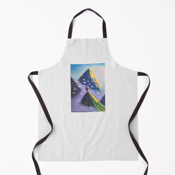Item preview, Oil Pastel - The Man and the Mountains... designed and sold by Sky-99.