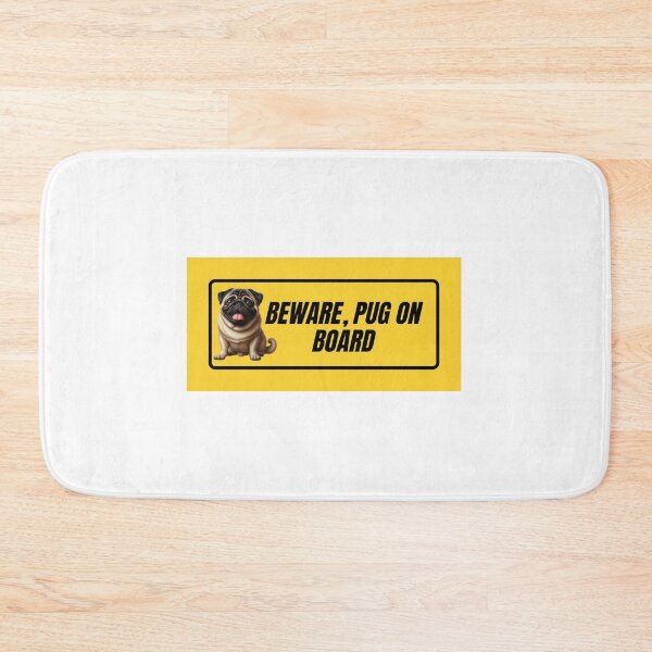 Item preview, pug on board designed and sold by laurazael.