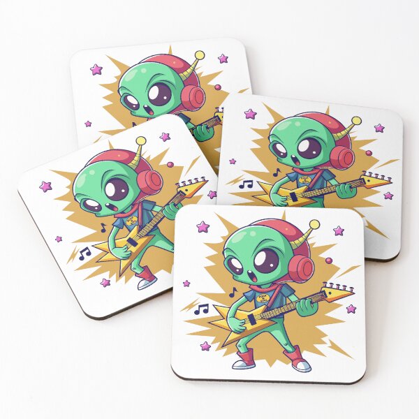 Item preview, Rock n roll space alien designed and sold by cosmicgoal.