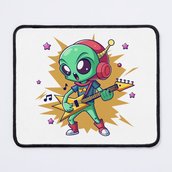 Item preview, Rock n roll space alien designed and sold by cosmicgoal.