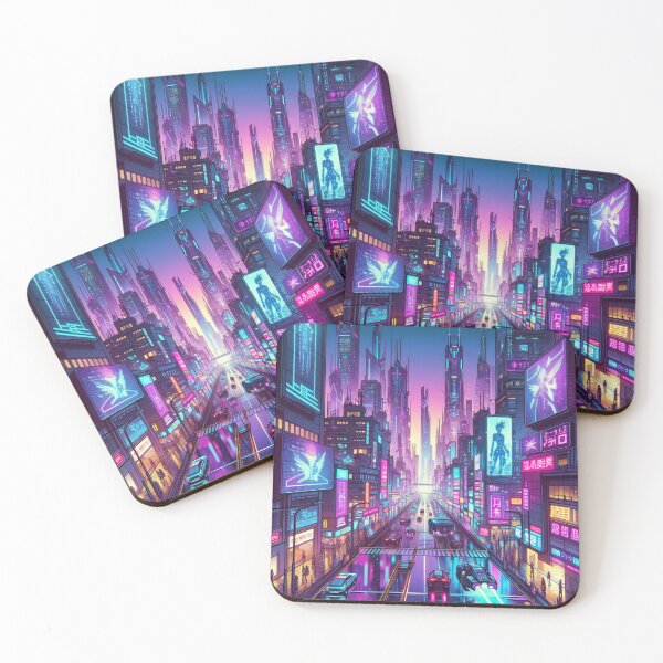 Item preview, neon, dark, lit, city, designed and sold by somishii.