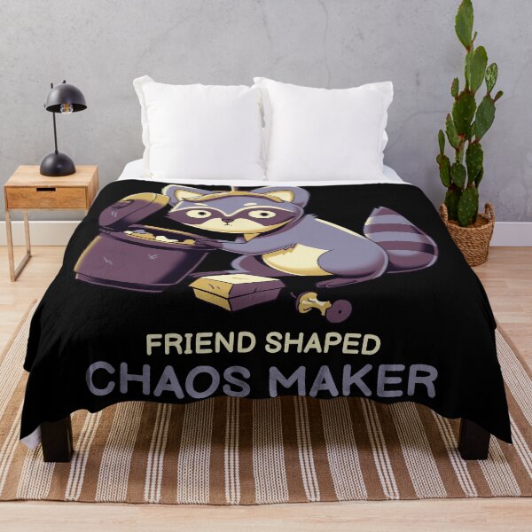 Item preview, Friend shaped chaos maker // Cute raccoon, trash panda designed and sold by Geekydog.