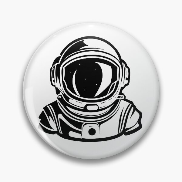 Item preview, Monochrome Astronaut Helmet: Graphic T-Shirt designed and sold by cosmicgoal.