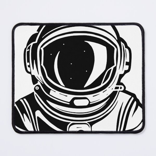 Item preview, Monochrome Astronaut Helmet: Graphic T-Shirt designed and sold by cosmicgoal.