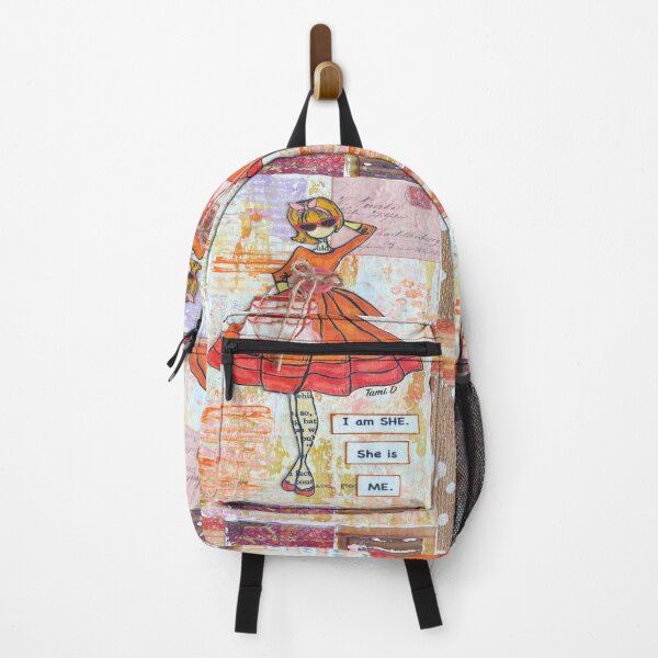 Item preview, Mixed Media Art I am she, she is me. designed and sold by BrushAddict Studio.