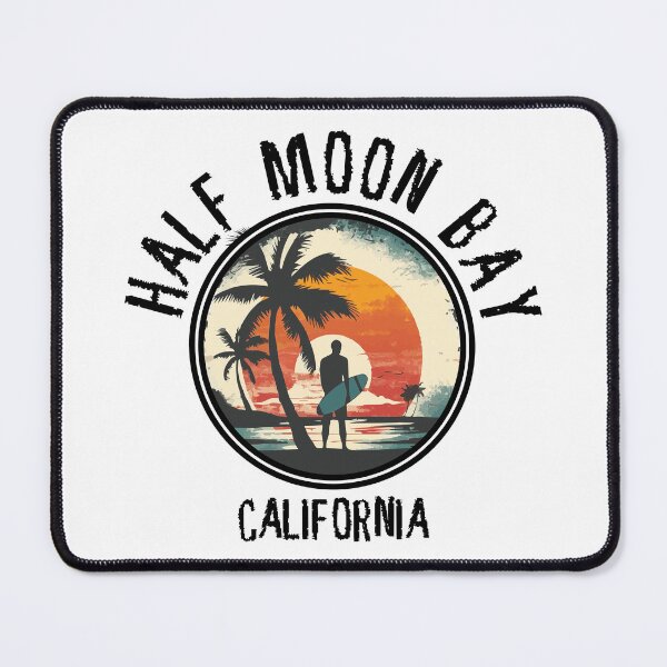 Item preview, Half Moon Bay - California (with Black Lettering) designed and sold by VelvetRoom.