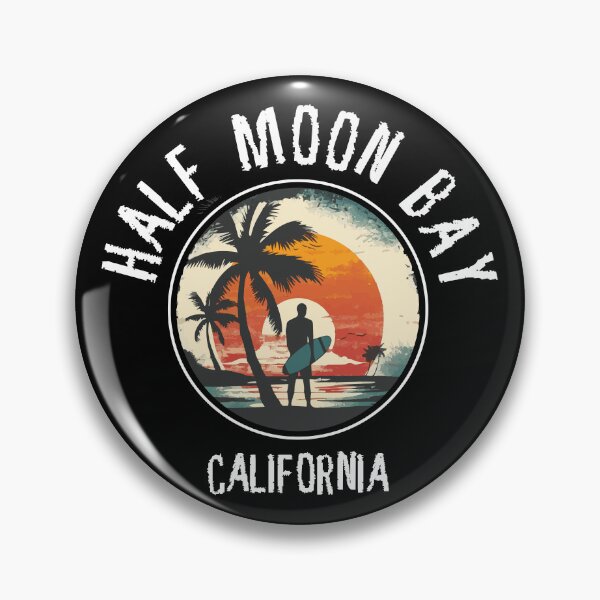 Item preview, Half Moon Bay - California (with White Lettering) designed and sold by VelvetRoom.