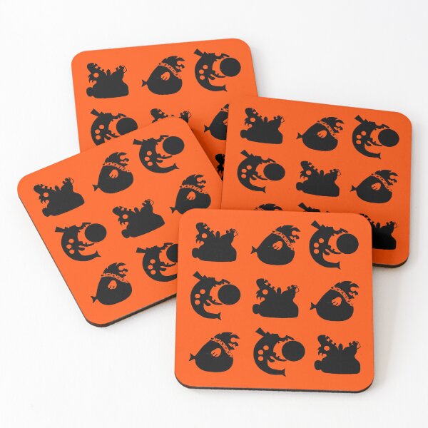 Item preview, Salmon Run Bosses Silhouettes designed and sold by galaxydaydreams.