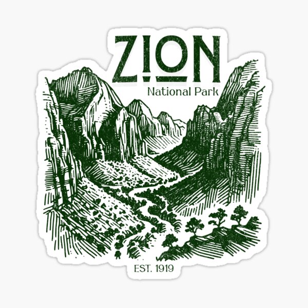Vista previa del artículo con la obra «Parque Nacional Zion», diseñado y vendido por Wrobleam.