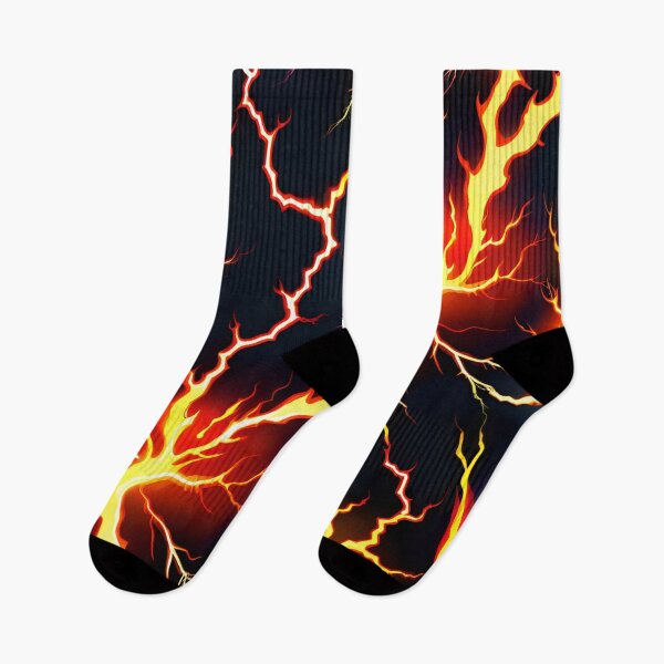 Item preview, Abstract Red Yellow Lightning Pattern Design designed and sold by TheArtOfPat.