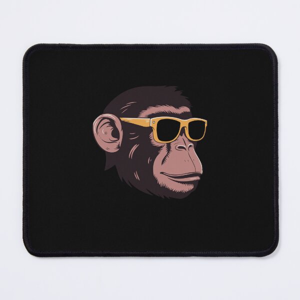 Item preview, Chimp with Sunglasses designed and sold by DREAMINGROOSTER.