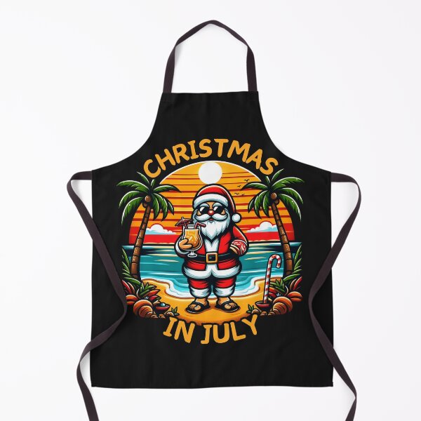 Item preview, Christmas in July Funny Santa on Summer Vacation designed and sold by WildPalette-Art.