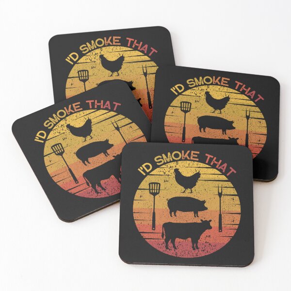 Item preview, I'd Smoke That Funny BBQ Grilling designed and sold by WildPalette-Art.