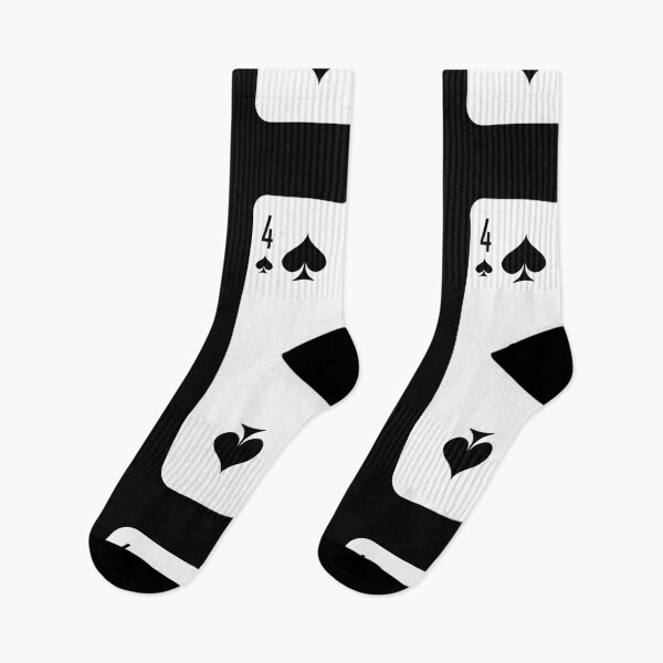 Item preview, 4 of spades, deck of cards, card game designed and sold by Numbers-Art.