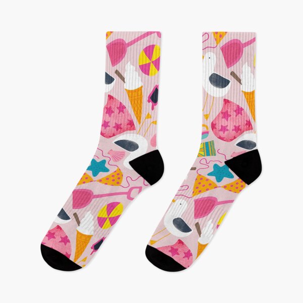 Item preview, Fun at the beach - on pink, cute pattern by Cecca Designs designed and sold by Cecca-Designs.