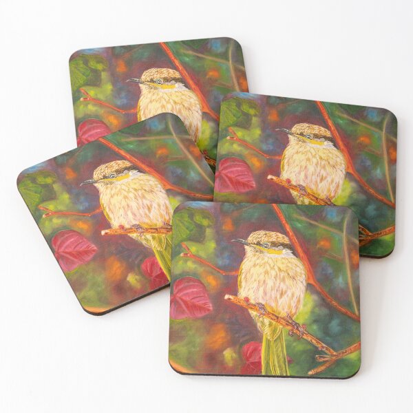 Item preview, Oil painting of honeyeater  designed and sold by Deepthy.