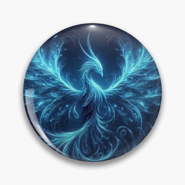 Item preview, Blue Rebirth: The Celestial Light Phoenix designed and sold by FreedomFrames.
