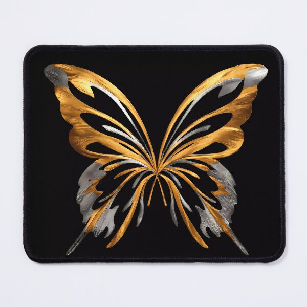 Item preview, A gold and silver open brooch like butterfly design designed and sold by FocusedArt.