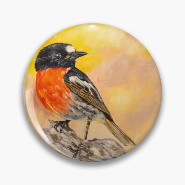 Item preview, scarlet robin oil painting designed and sold by Deepthy.