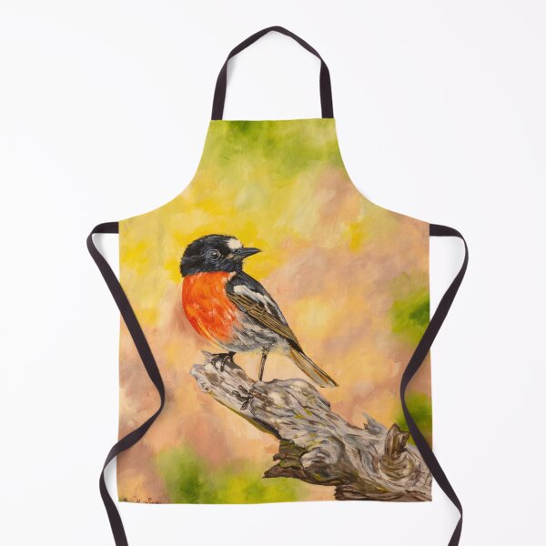 Item preview, scarlet robin oil painting designed and sold by Deepthy.