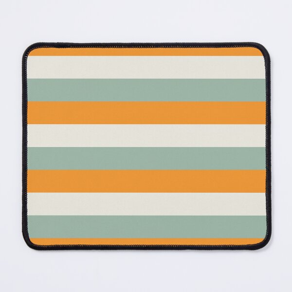 Item preview, 3 Large ORANGE, CREAM and MUTED GREEN Horizontal STRIPES designed and sold by RachelMacht.