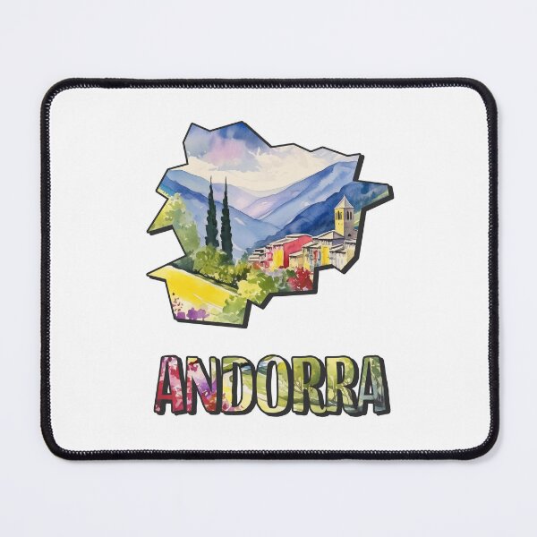 Item preview, Andorra watercolor map designed and sold by Motivburg.