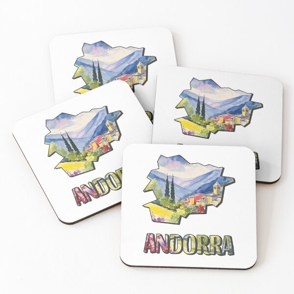 Item preview, Andorra watercolor map designed and sold by Motivburg.