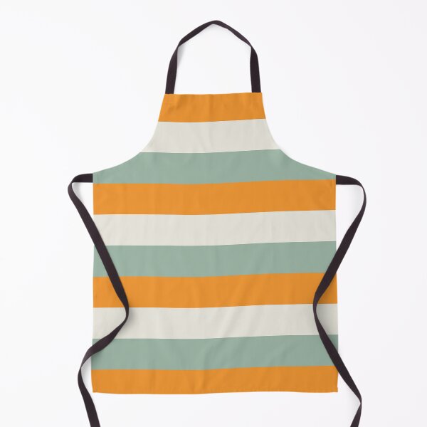 Item preview, 3 Large ORANGE, CREAM and MUTED GREEN Horizontal STRIPES designed and sold by RachelMacht.