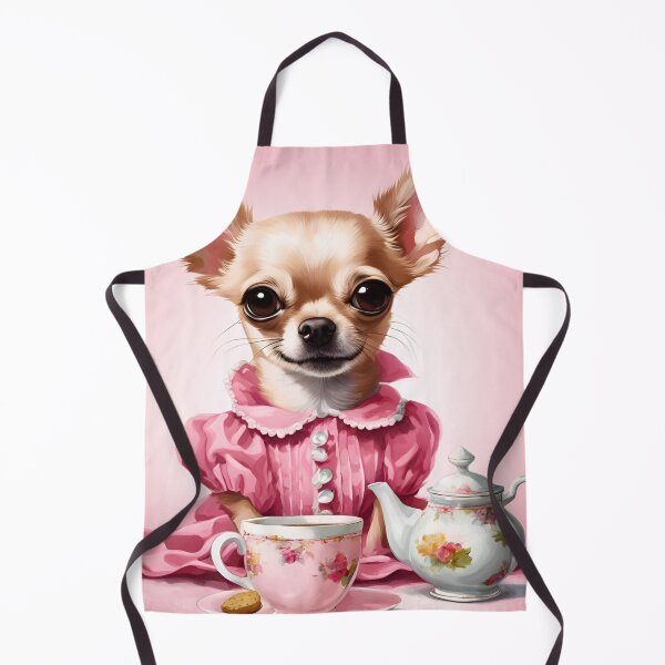 Item preview, That Chihuahua sure loves his tea. She's a tiny teacup pup! designed and sold by FitEnvy.