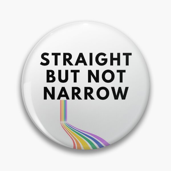 Item preview, Straight But Not Narrow Proud Ally Rainbow Pride Month designed and sold by gillys.
