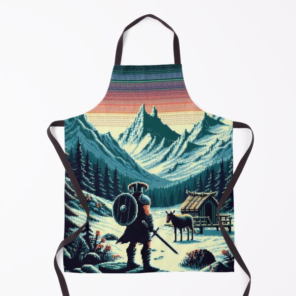 Item preview, Skyrim Colourful Skyline Pixel Art designed and sold by Jake-Carter0.