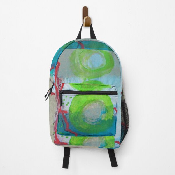 Item preview, Colorful Abstract Painted Design with Organic Shapes, Circles, Lines, and Dots designed and sold by NancyMerkle.