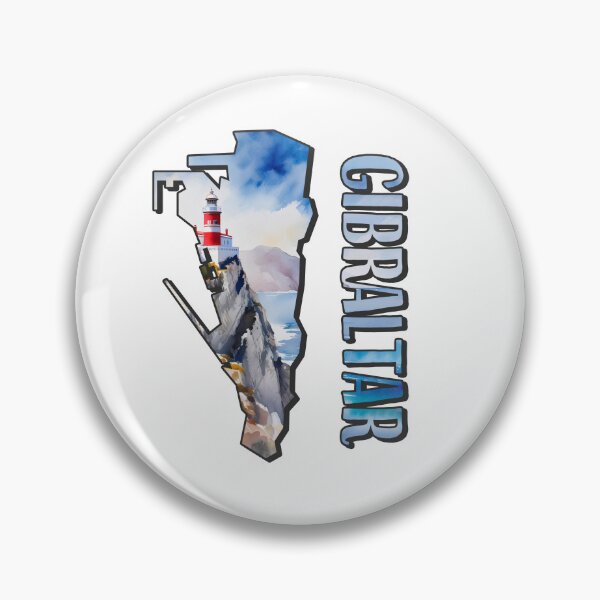 Item preview, Gibraltar watercolor map designed and sold by Motivburg.
