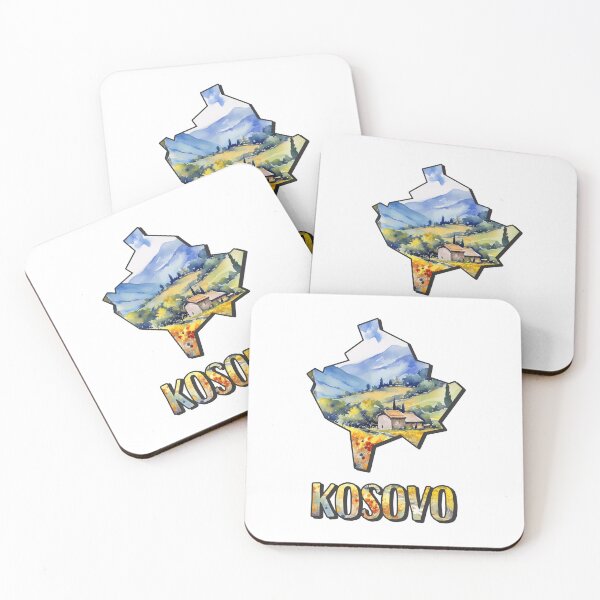 Item preview, Kosovo watercolor map designed and sold by Motivburg.