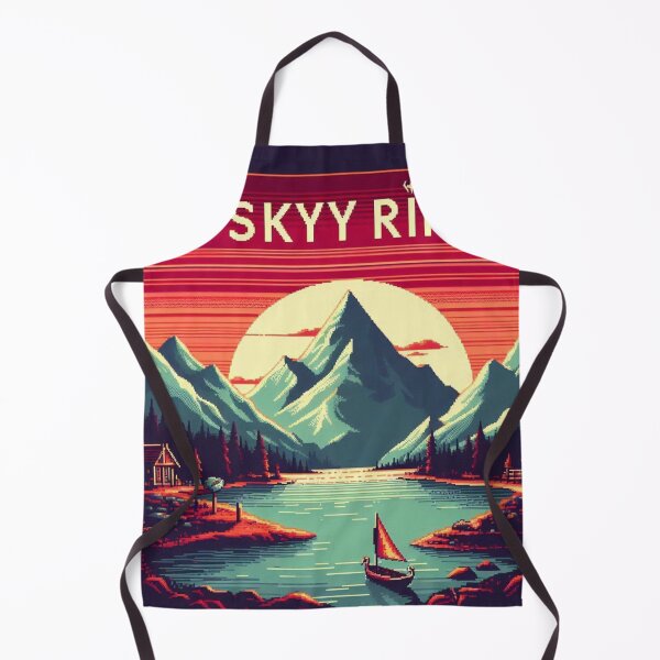 Item preview, Skyrim Beautiful River Village Poster designed and sold by Jake-Carter0.