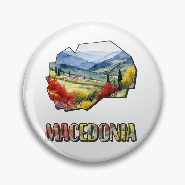 Item preview, Macedonia watercolor map designed and sold by Motivburg.
