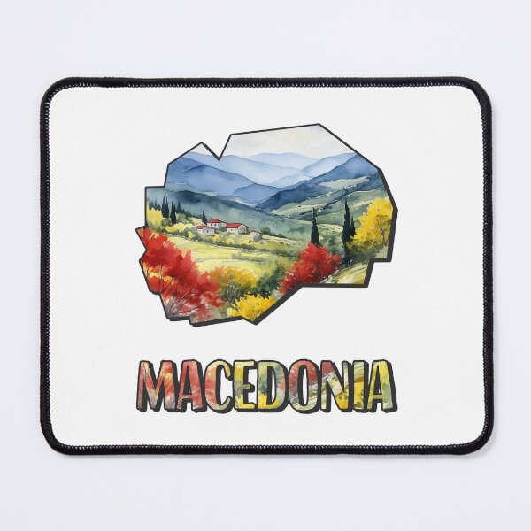 Item preview, Macedonia watercolor map designed and sold by Motivburg.