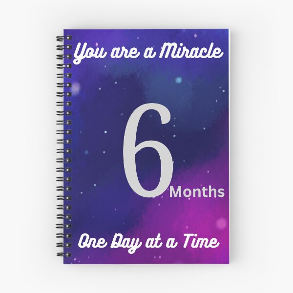 Item preview, 6 Months Sobriety Birthday, 12 Step Anniversary, Sobriety Anniversary, Clean Birthday, 6 Months Sober, 6 Months Clean, AA, NA, Al-Anon, CoDA  designed and sold by Travelslightly.