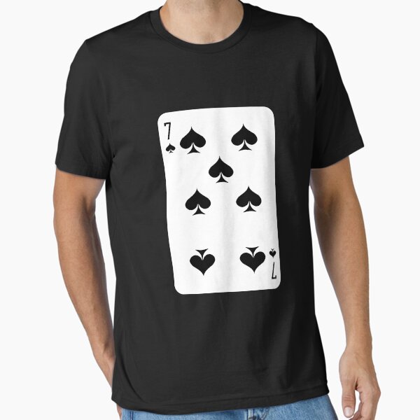 7 of spades, deck of cards, card game Essential T-Shirt