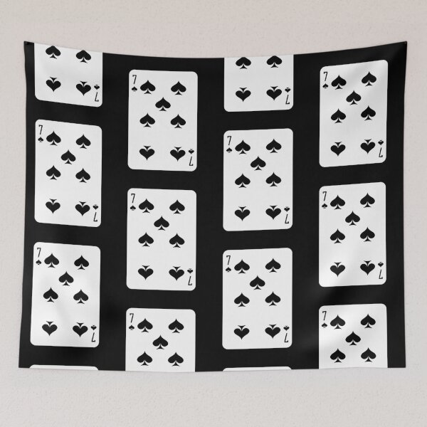 Item preview, 7 of spades, deck of cards, card game designed and sold by Numbers-Art.
