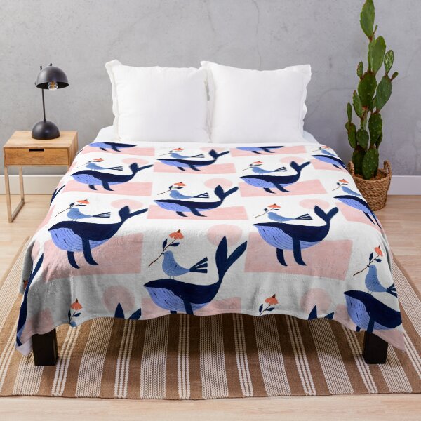 Item preview, Whale and bird 2 designed and sold by JadeWuArt.