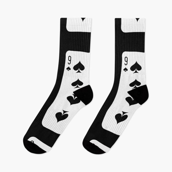Item preview, 9 of spades, deck of cards, card game designed and sold by Numbers-Art.