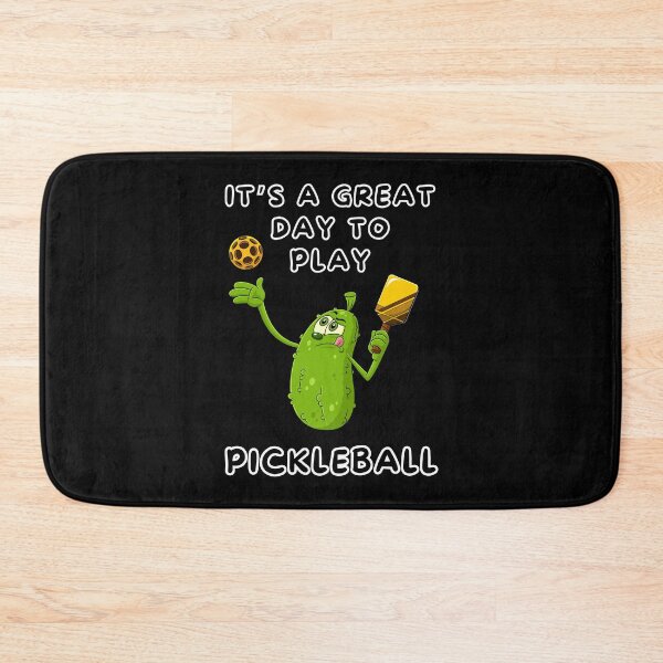 Item preview, It's a Great Day to Play Pickleball with Fun Pickle Character designed and sold by impressionofmel.