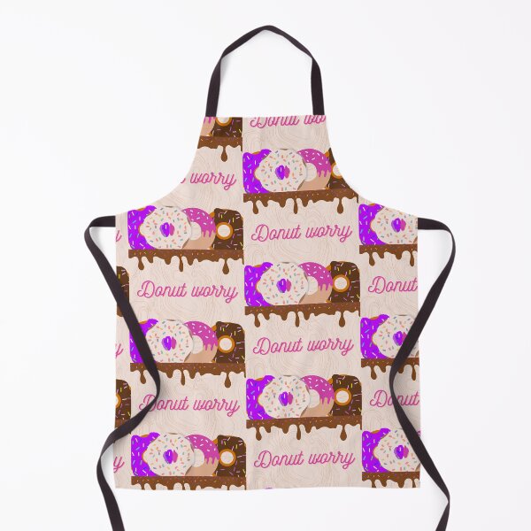Item preview, Donuts with "Donut Worry" Sign designed and sold by MisiuKolorowy.