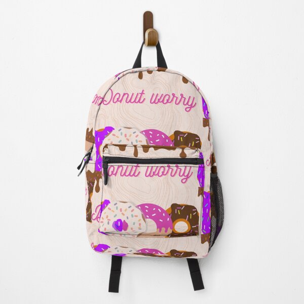 Item preview, Donuts with "Donut Worry" Sign designed and sold by MisiuKolorowy.