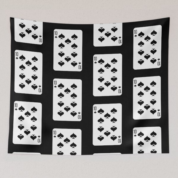 Item preview, 10 of spades, deck of cards, card game designed and sold by Numbers-Art.