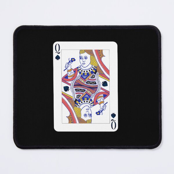 Item preview, queen of spades, deck of cards, card game designed and sold by Numbers-Art.